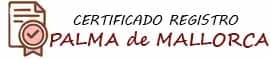 certificado registro Mallorca
