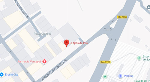 plano Registro Civil Juzgado de Paz de Pollensa