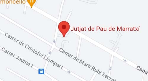 mapa Registro Civil Juzgado de Paz Marratxi Palmade Mallorca